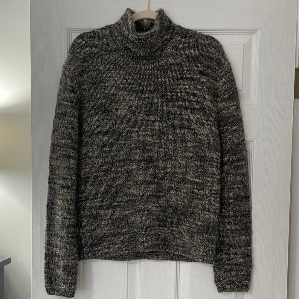 Polo by Ralph Lauren Black and Gray Turtleneck Sweater
